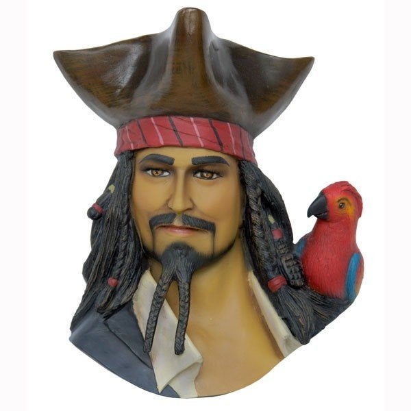 Pirate Head with bird – Piraat Hoogte 50 cm