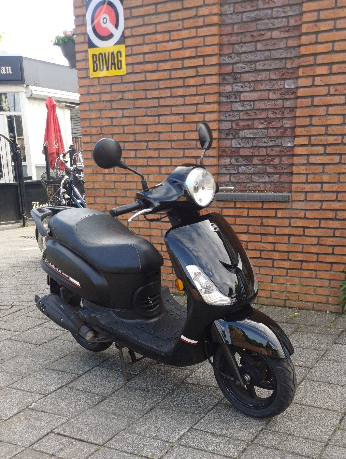Sym Fiddle 2 uit 2012 - Zwart Glans/Mat Zwart, Fietsen en Brommers, Scooters | SYM, Ophalen, Sym, Sym, Zo goed als nieuw