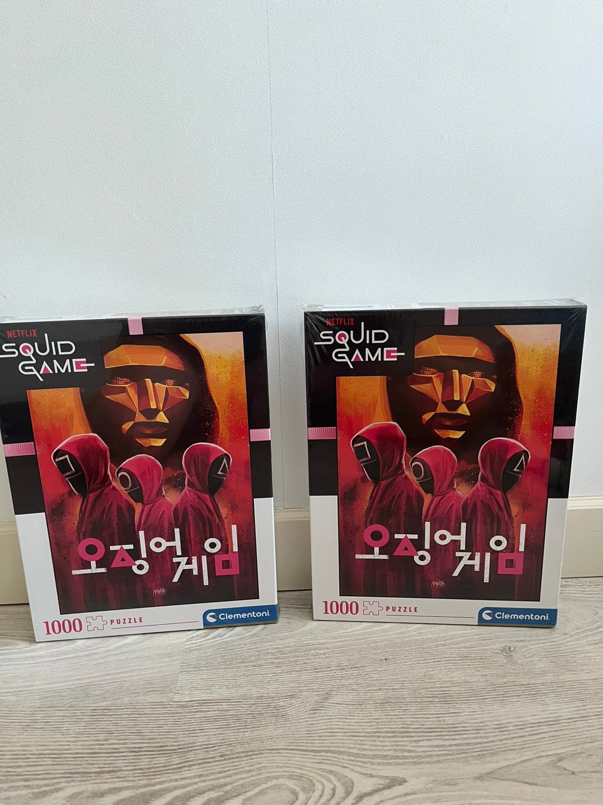 2 squid game puzzels NIEUW IN PLASTIC!!!, Ophalen of Verzenden, Minder dan 500 stukjes, Nieuw