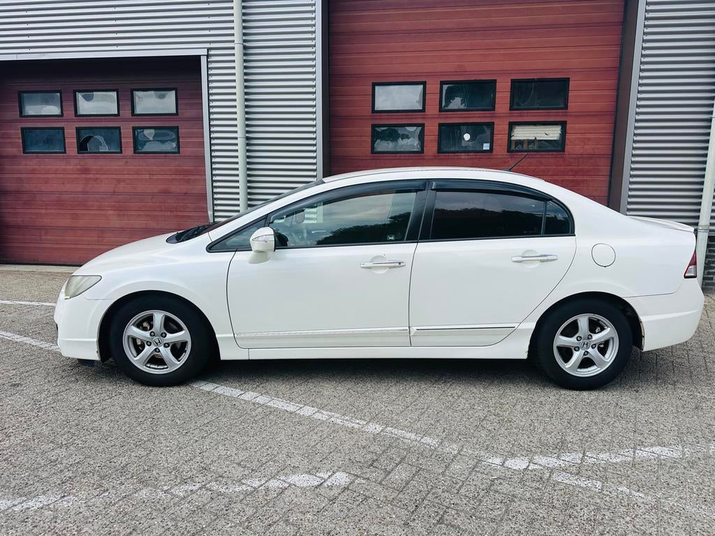 Honda Civic 1.3 Vtec Hybrid 4DR C-tr. 2010 Wit, Wit, Origineel Nederlands, Hybride Elektrisch/Benzine, 22 km/l