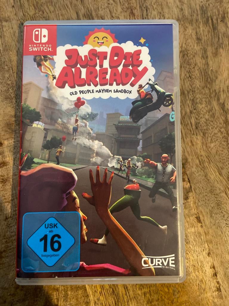 Just Die Already - Nintendo Switch (Ouderen Mayhem Sandbox), Ophalen, Overige genres, Eén computer, Zo goed als nieuw