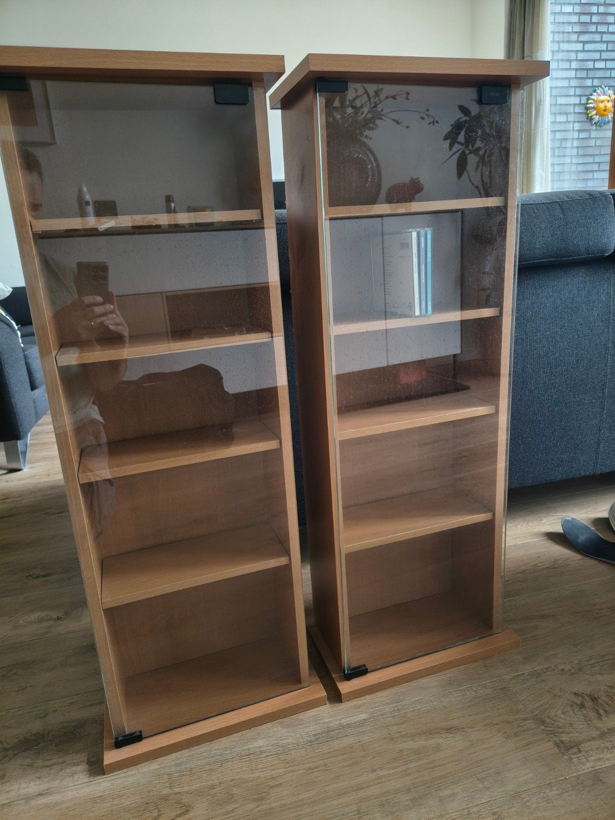 CD opberg meubels / vitrinekast, Huis en Inrichting, Ophalen, Minder dan 50 cm, Overige houtsoorten, Minder dan 25 cm