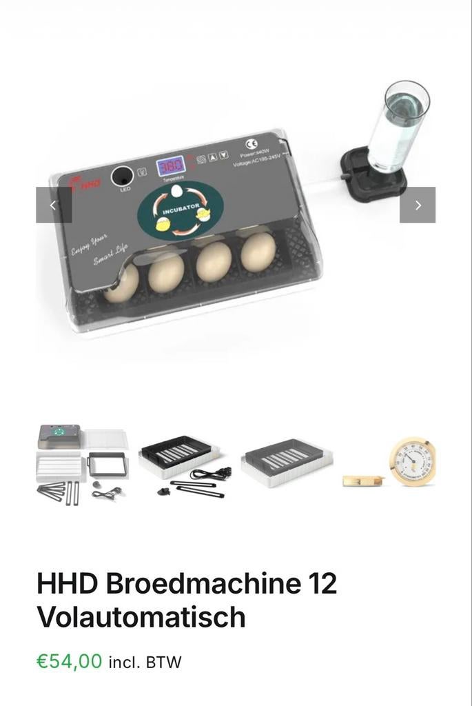 Zgan broedmachine, Ophalen, Zo goed als nieuw, Broedmachine
