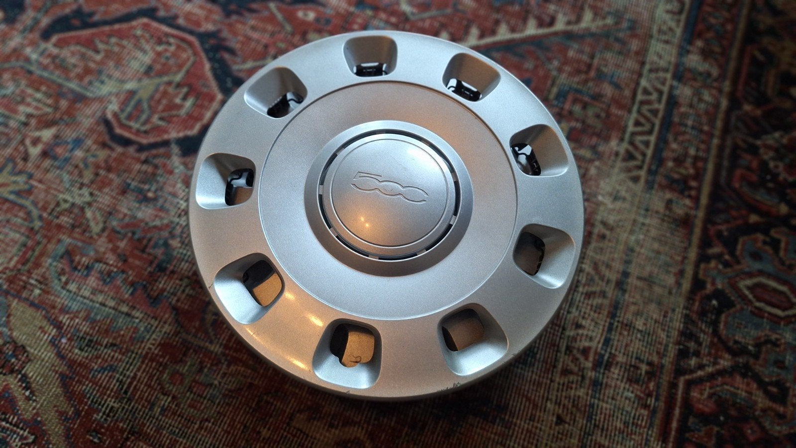 Set van 4 wieldoppen Fiat 500, Auto diversen, Wieldoppen, Ophalen of Verzenden, Gebruikt