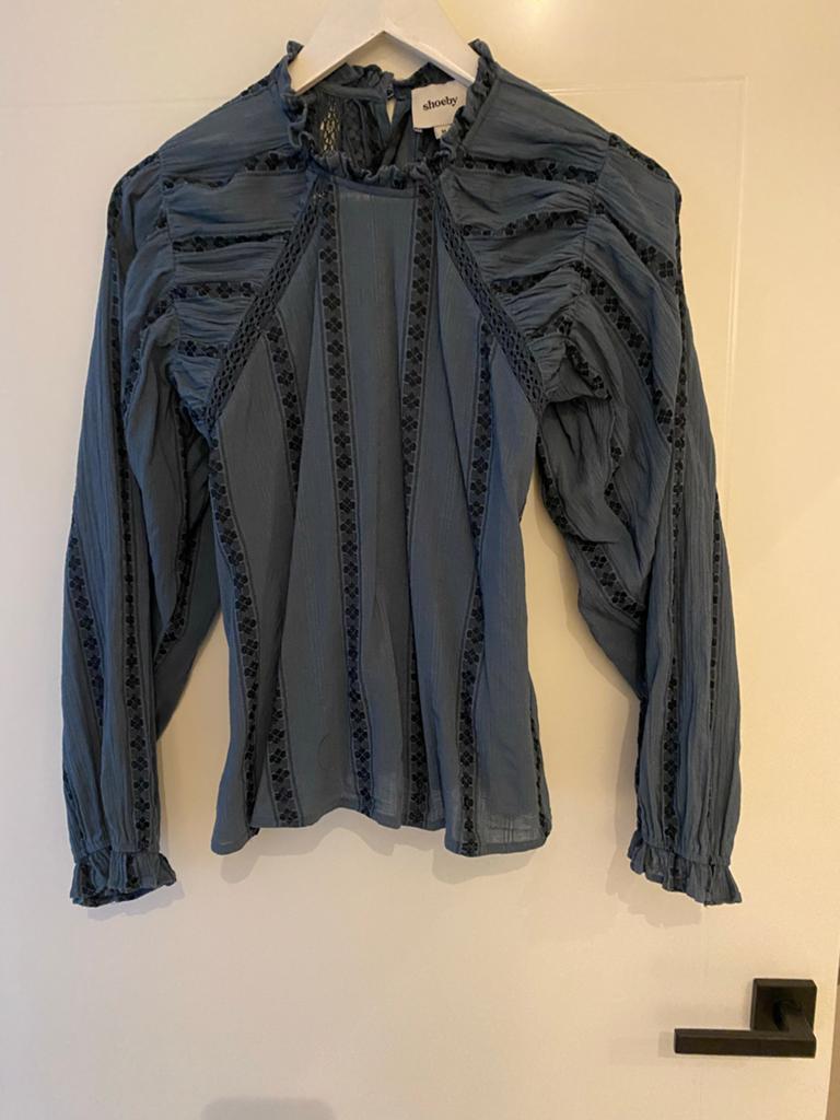 Shoeby blauwe blouse maat M - elegant en veelzijdig, Ophalen of Verzenden, Zo goed als nieuw, Maat 38/40 (M), Blauw
