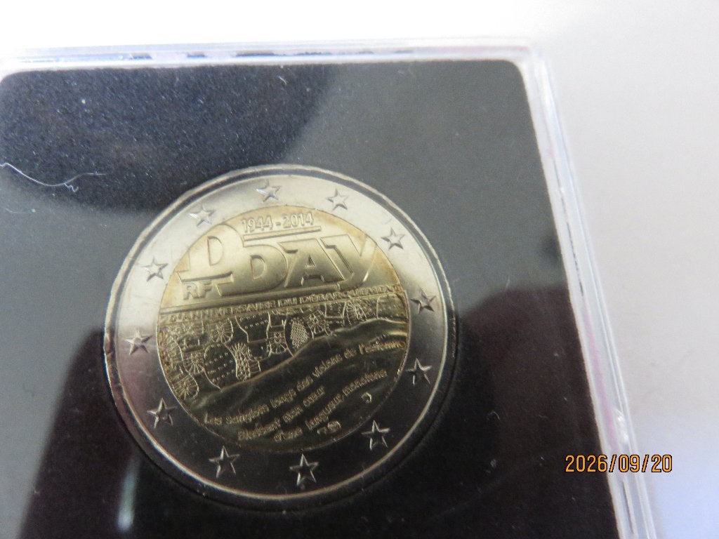 2 EURO STUK   D DAY  MUNT, Ophalen of Verzenden, Overige landen, 2 euro