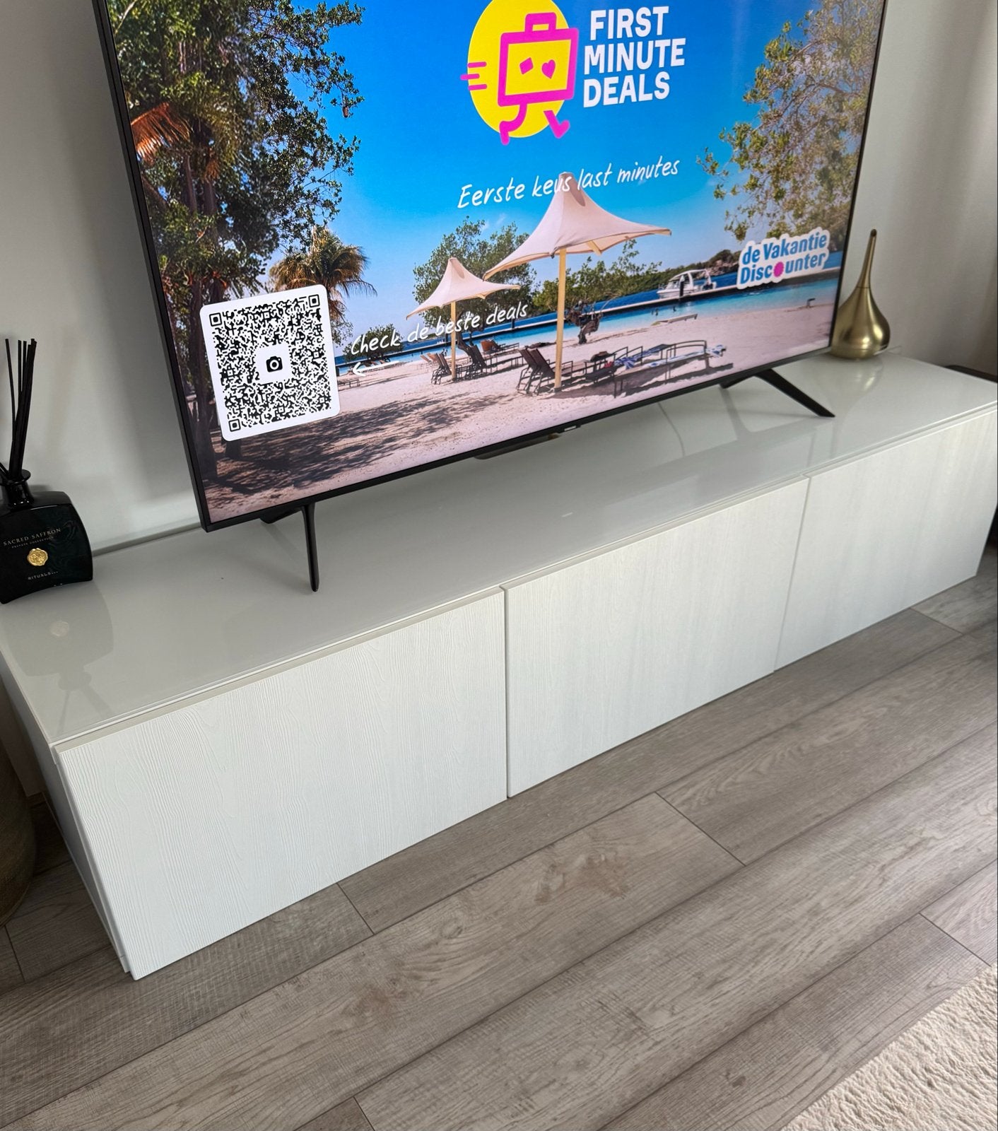 IKEA Besta (tv meubel) fronten, Ophalen, Kunststof, 50 tot 100 cm, Zo goed als nieuw