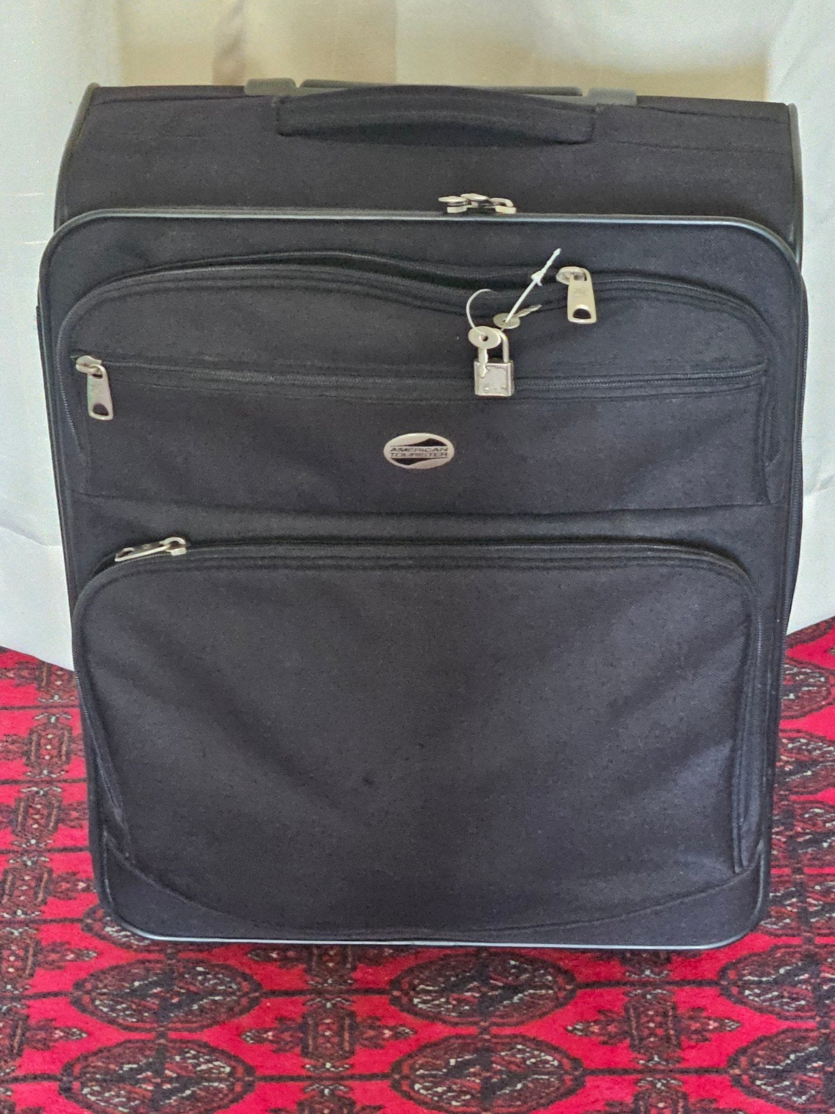 American Tourister Koffer Zwart - Handbagage formaat, Ophalen, 30 cm of meer, Gebruikt, Zwart