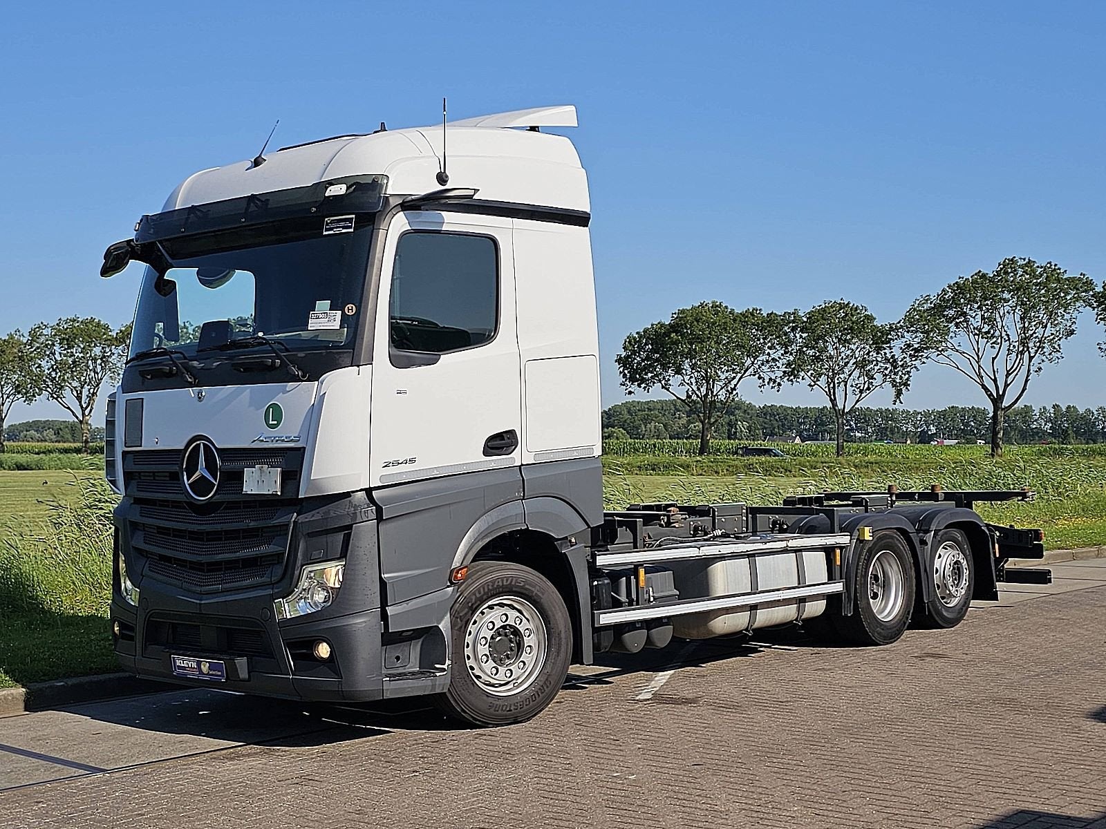 MERCEDES-BENZ ACTROS 2545 6x2 oilretarder, Automaat, Euro 6, Wit, Mercedes-Benz