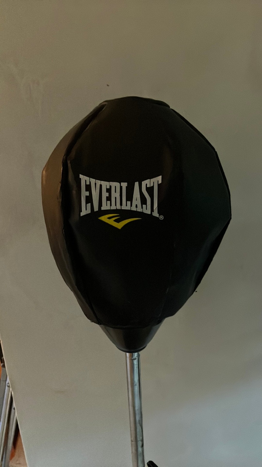 Everlast reflex staande boksbal peervorm zwart, Sport en Fitness, Boksen, Ophalen, Zo goed als nieuw, Boksbal