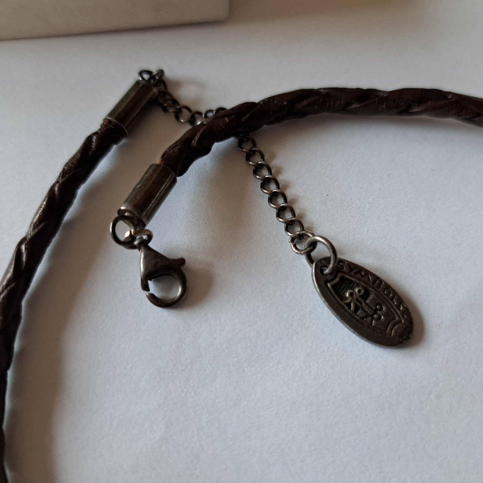 Ketting symbols zilver gekeurd slot, Sieraden, Tassen en Uiterlijk, Kettingen, Verzenden, Gebruikt, Zilver, Zilver
