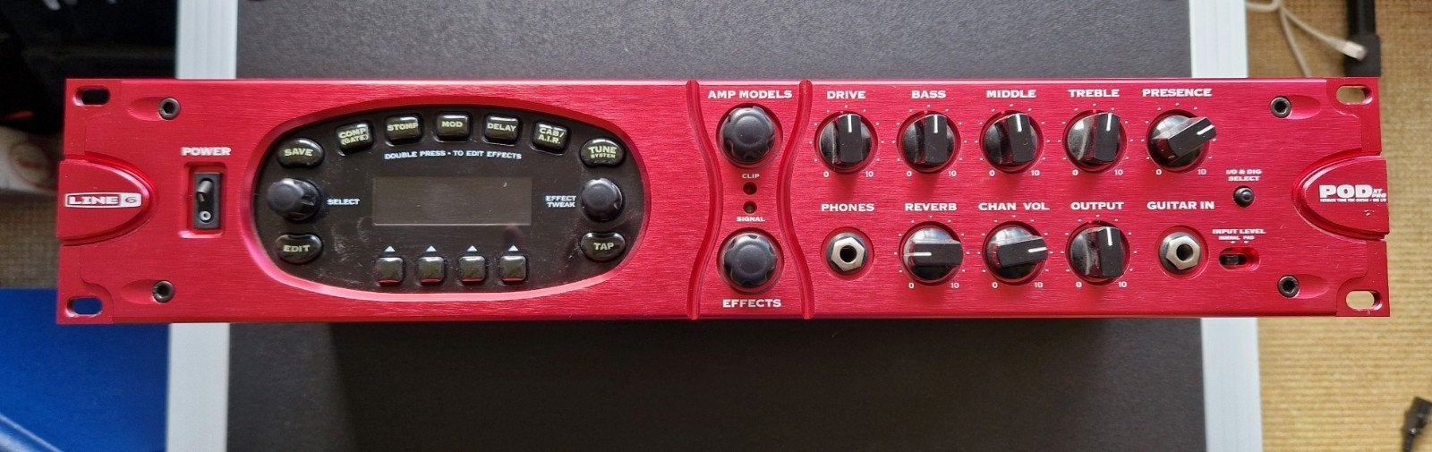Line 6 POD XT Pro + FBV Longboard + M-Audio MIDI interface, Ophalen, Gebruikt, Delay of Echo
