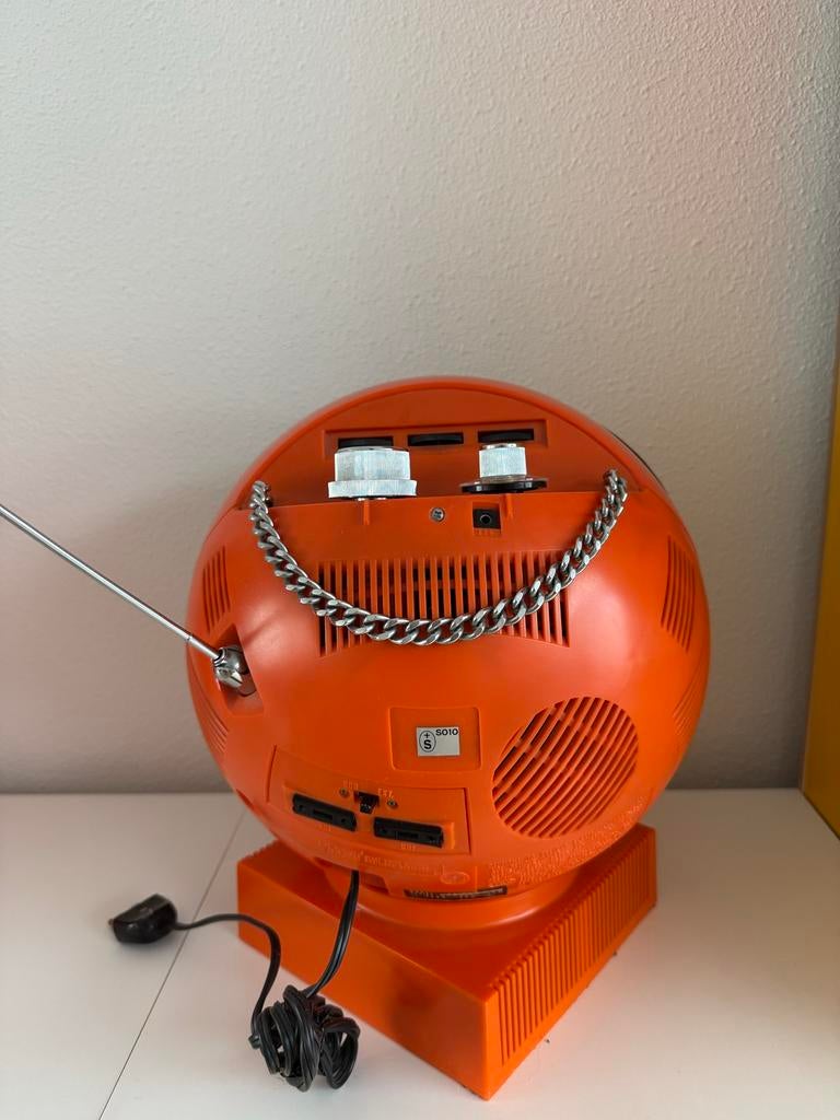 JVC Videosphere 3240SW met standaard - Vintage Space Age, Audio, Tv en Foto, Vintage Televisies, Ophalen of Verzenden, Gebruikt