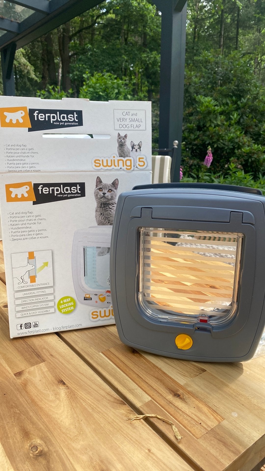 Ferplast swing 5 kattenluik, Ophalen of Verzenden, Nieuw
