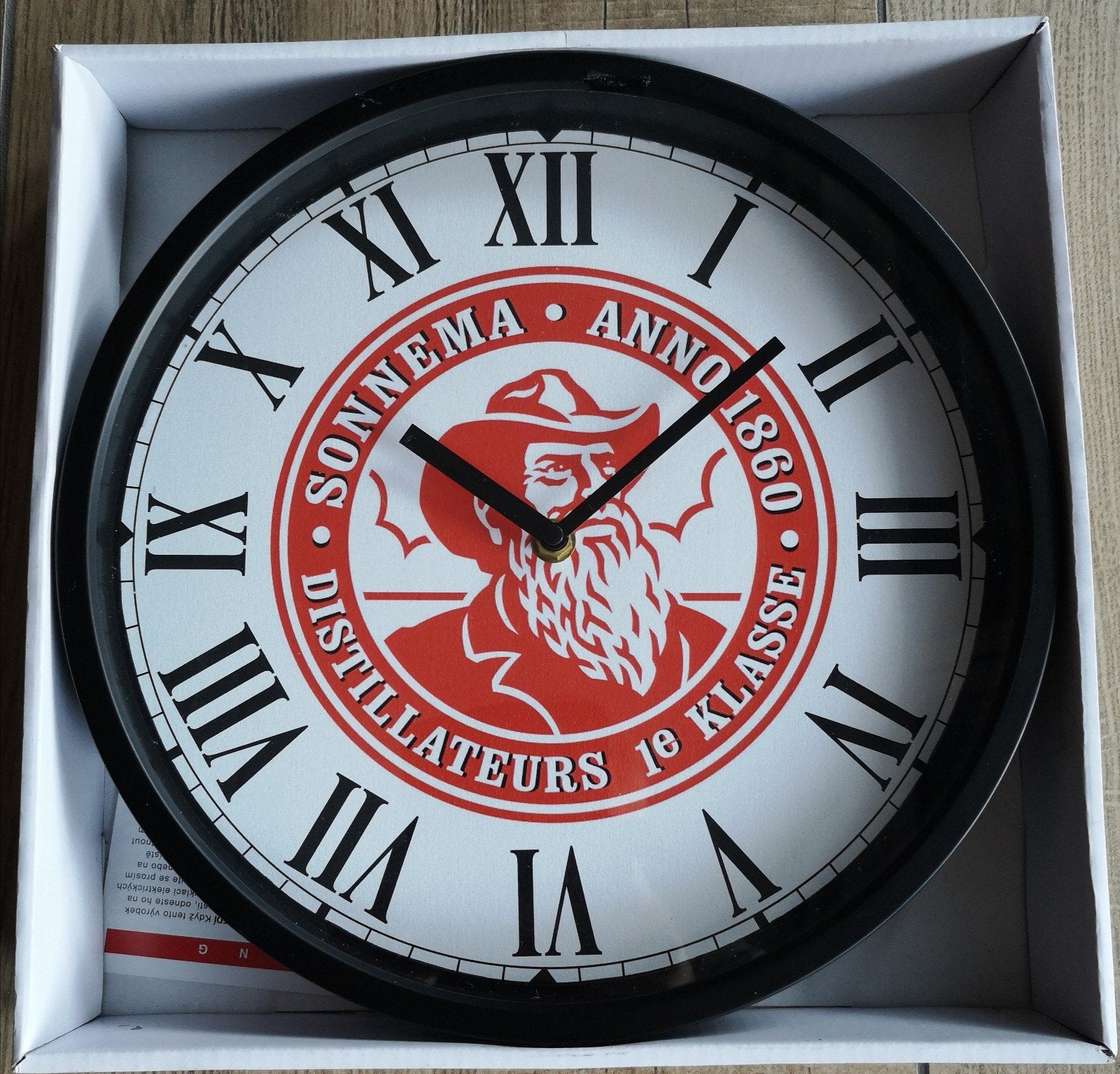 Wandklok SONNEMA rond 30cm, Ophalen of Verzenden, Nieuw, Reclamebord