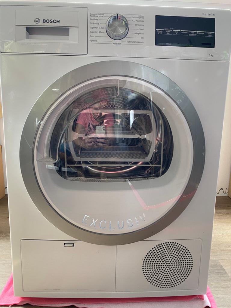 Bosch Condensdroger - Serie 6 Exclusiv - 9kg, Witgoed en Apparatuur, Wasdrogers, Ophalen, 8 tot 10 kg, Zo goed als nieuw, Voorlader