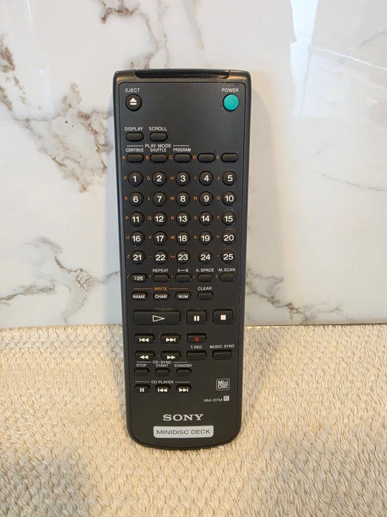Originele Sony RM-D7M MiniDisc afstandsbediening, Audio, Tv en Foto, Ophalen of Verzenden, Zo goed als nieuw, Origineel