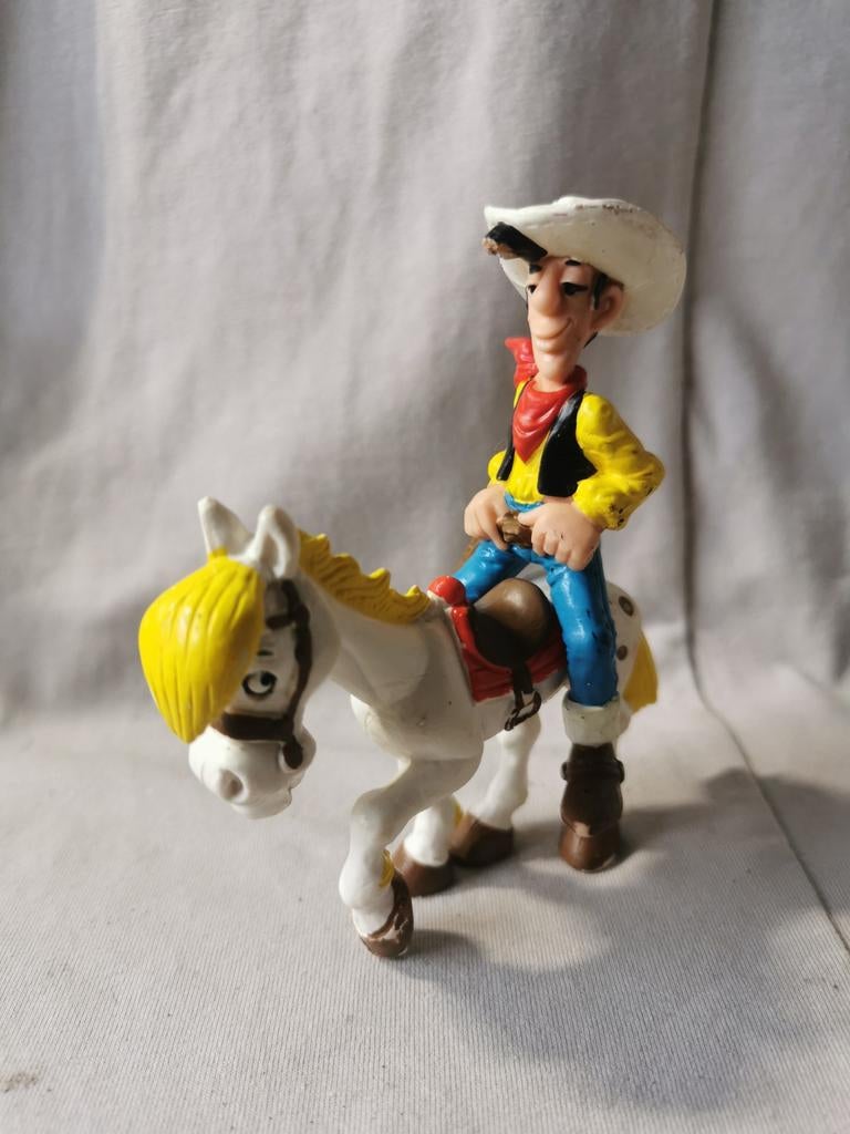 Vintage Schleich Lucky Luke op Jolly Jumper (West-Duitsland), Verzenden