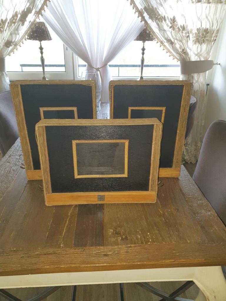 Riviera Maison wanddecoratie set van 3, Huis en Inrichting, Woonaccessoires | Overige, Hout, Zwart, Ophalen of Verzenden, Landelijk