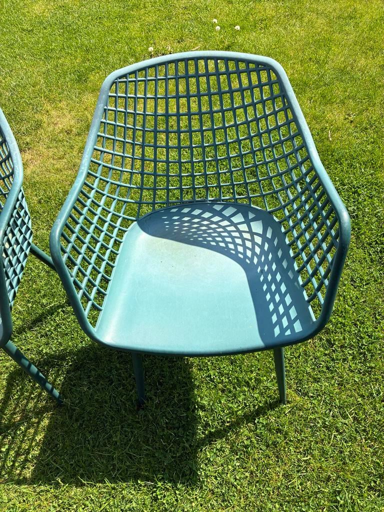 8 Tuinstoelen, Ophalen, Gebruikt, Kunststof