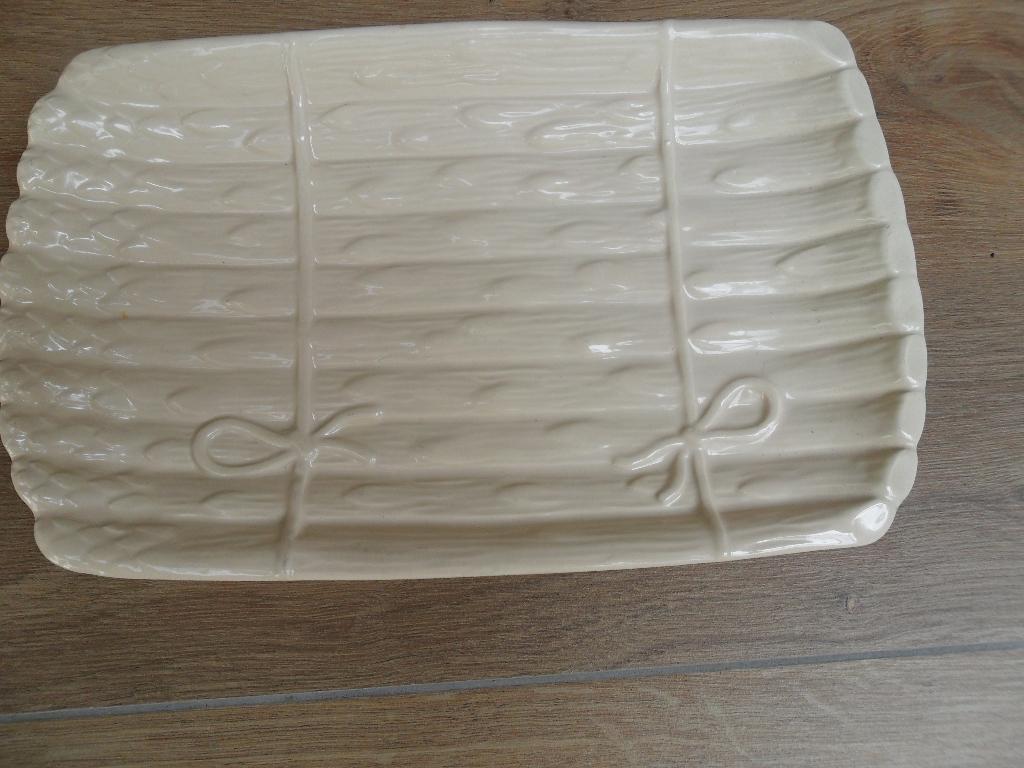 Aspergeschaal Vintage, Keramiek, Ophalen of Verzenden, Overige stijlen, Schaal of Schalen