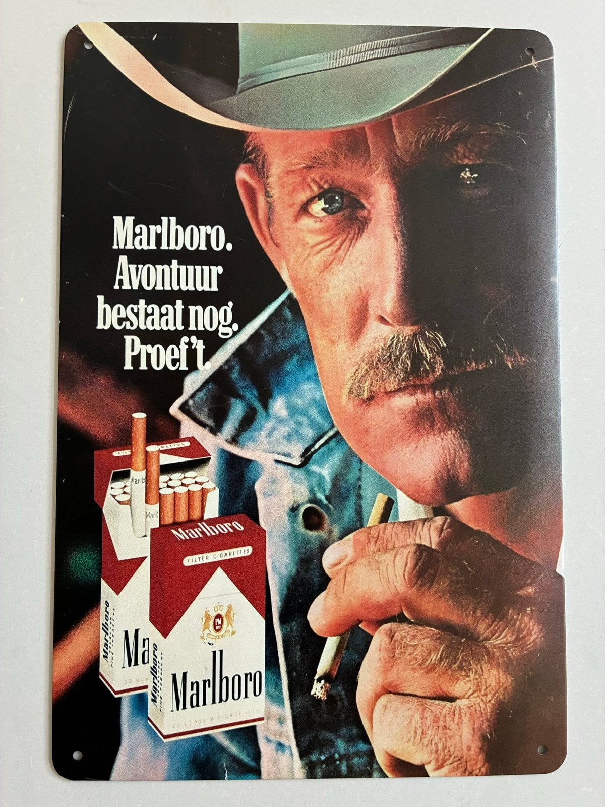 Vintage Sigaretten Reclame Borden - Metaal, Huis en Inrichting, Metaal, Elspeet, Olt, Nieuw