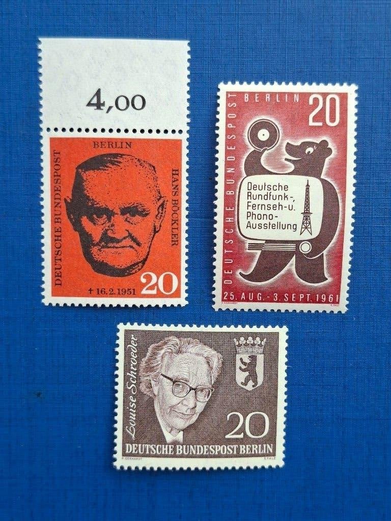 Postzegel Berlijn 1961 PF 3 losse zegels 05-08, Ophalen of Verzenden, BRD, Postfris