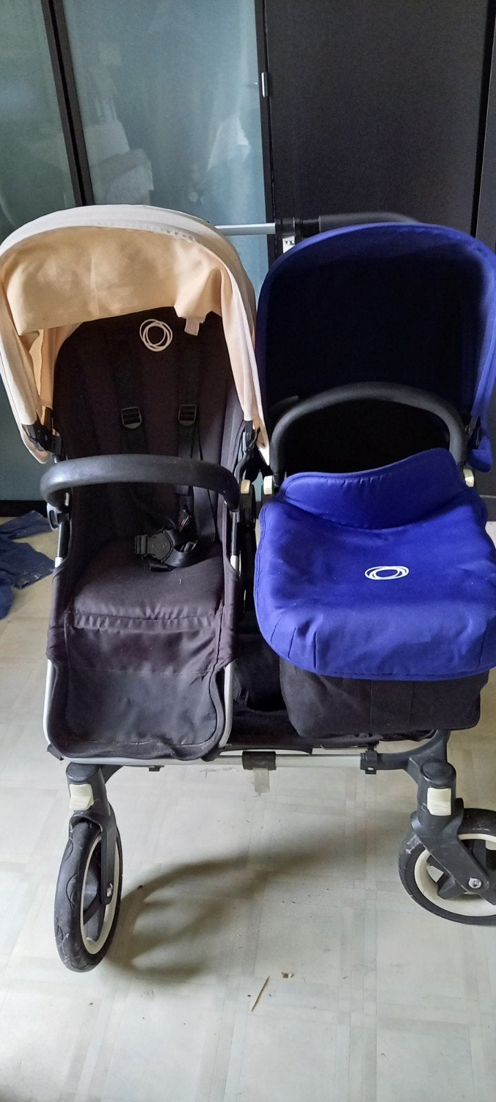 Bugaboo Donkey Duowagen - Compleet met accessoires, Gebruikt, Verstelbare duwstang, Bugaboo, Ophalen