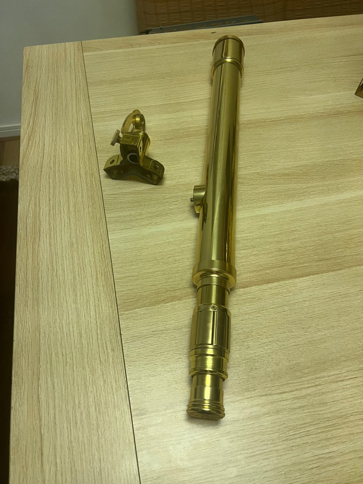 Nautische Messing Gouden Telescoop, Ophalen, Zo goed als nieuw, Overige typen