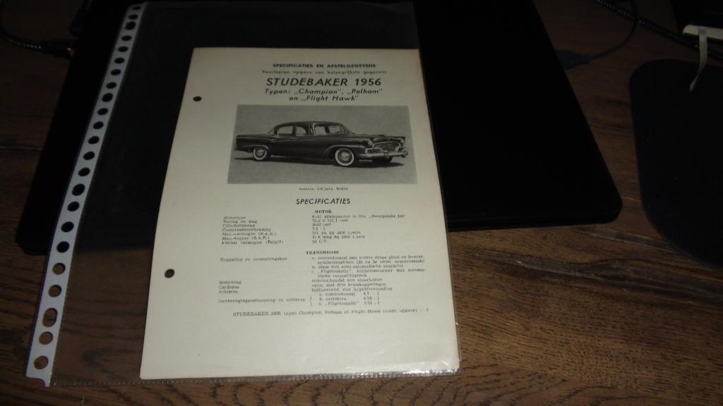 RepHandleiding STUDEBAKER 1956 Champion-Pelham-Flight Hawk, Verzenden, Gelezen, Overige merken