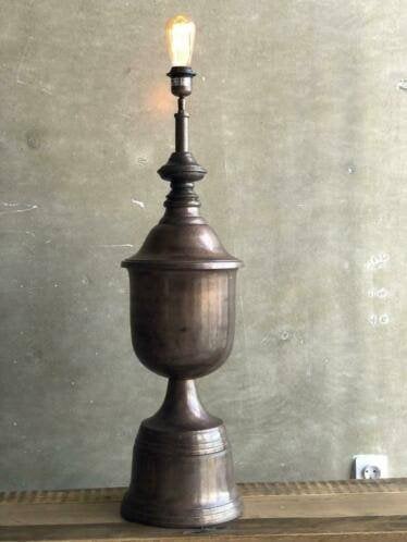 💡Nieuw: VandeHeg Schemerlamp - Vintage copper🏷️€40,-, Nieuw, Minder dan 100 cm, Metaal, Klassiek grieks