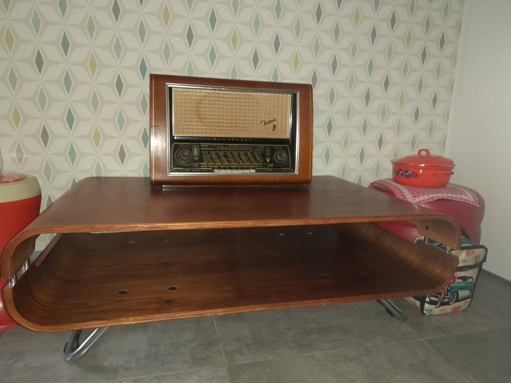 vintage salontafel, Ophalen, 100 tot 150 cm, 50 tot 100 cm, Zo goed als nieuw