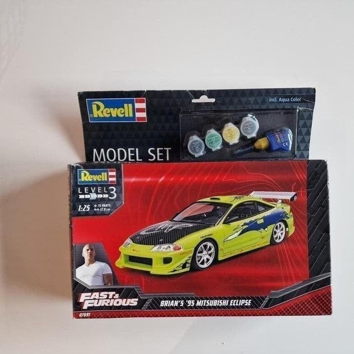 Revell 1:25 Fast & Furious Mitsubishi Eclipse, Auto, Revell, Groter dan 1:32, Nieuw