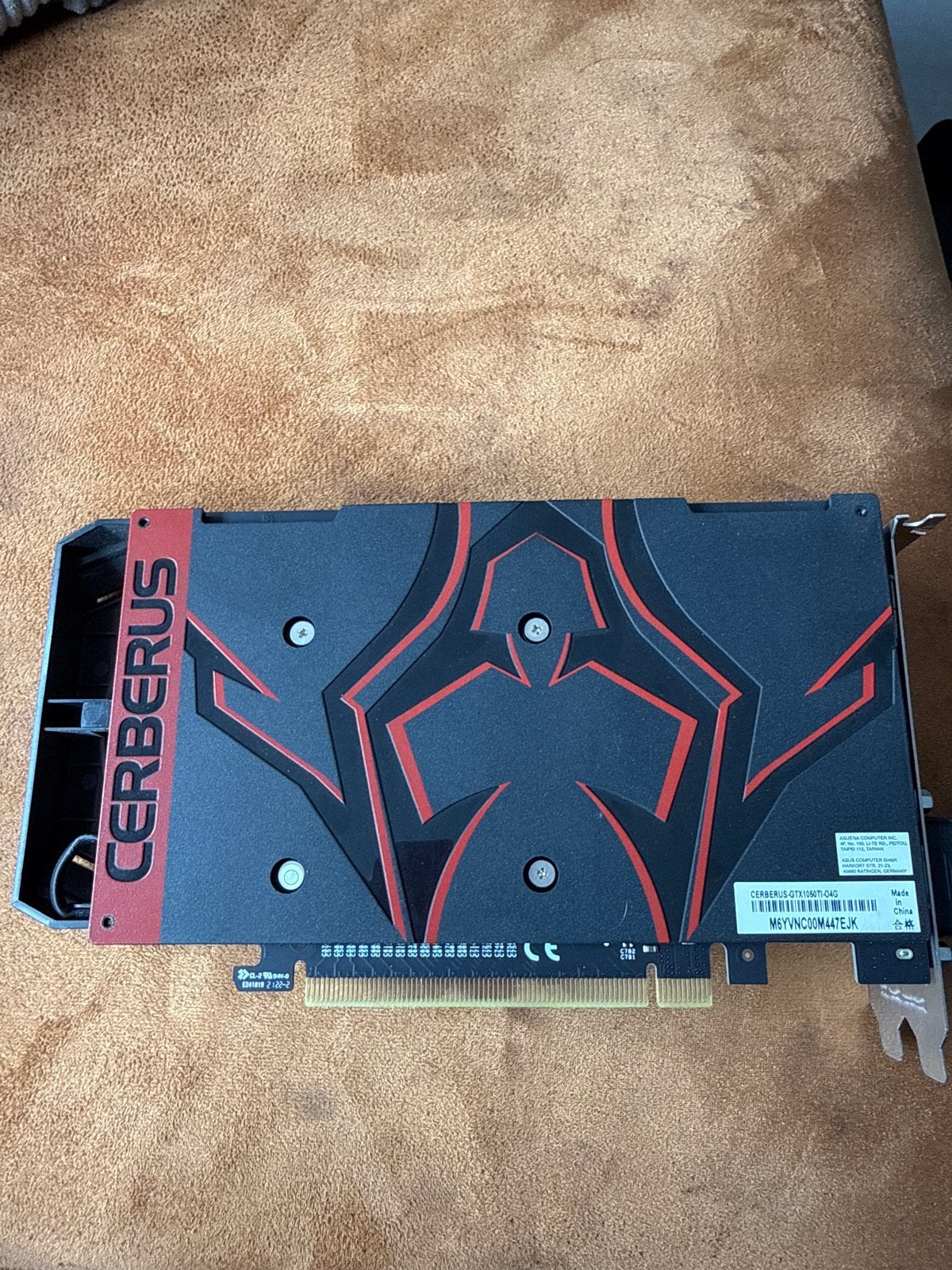 ASUS Cerberus GeForce GTX 1050 Ti OC Edition, Ophalen, PCI-Express 3, HDMI, Nvidia