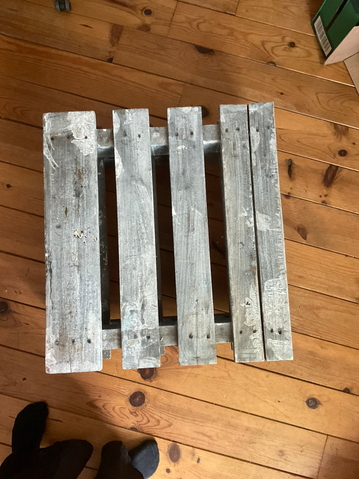 Pallet tafel op wieltjes, Ophalen, Gebruikt, Vierkant, 50 tot 100 cm