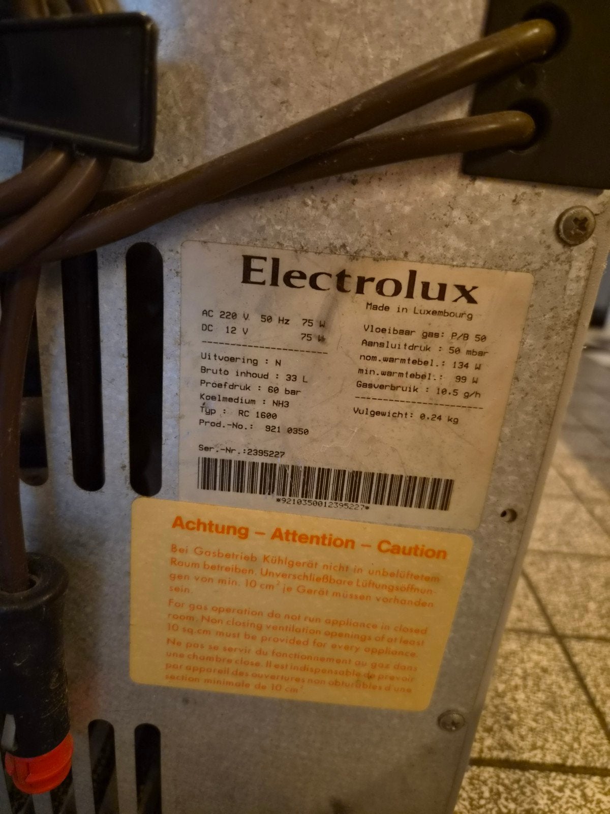 Foto 4 van Electrolux Camping Koelkast - Gas, 12V, 220V