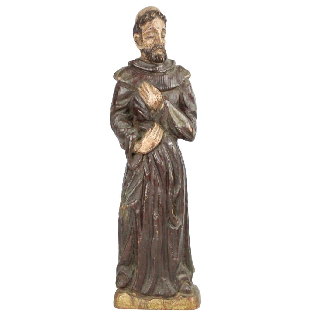 Houten beeld Sint Franciscus – ca. 1920–1950, Ophalen of Verzenden