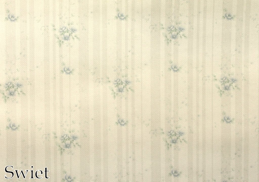 5700 Vintage bloemenbehang blauw groen wit romantisch retro, Huis en Inrichting, Stoffering | Behang, Ophalen of Verzenden, Minder dan 10 m²