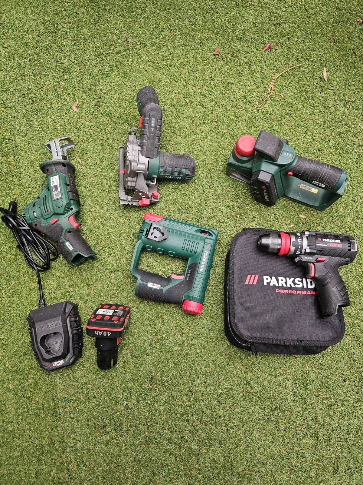 Parkside 12V X12V Team Gereedschap Set met Accu en Lader, Ophalen, Gebruikt