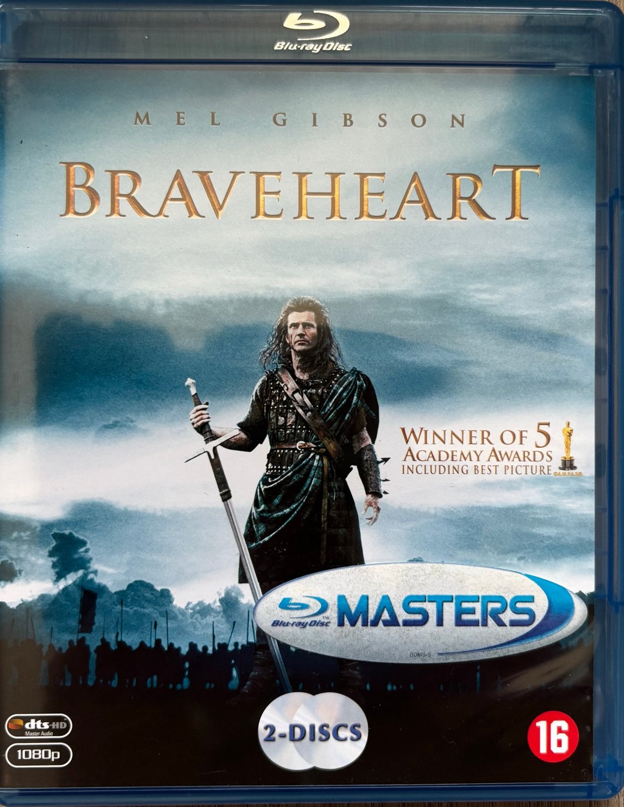 Braveheart - Mel Gibson - Blu-ray (2 Discs), Ophalen, Vanaf 16 jaar, Nederlands, Film
