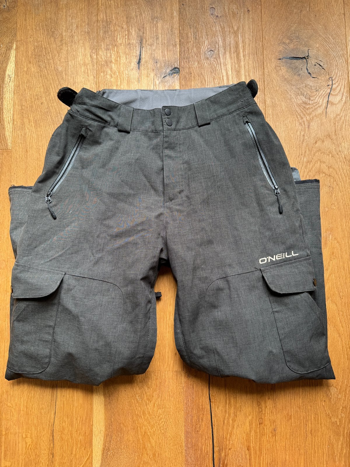 O'Neill Snowboardbroek - Grijs - Maat L, Ophalen of Verzenden, Zo goed als nieuw, Maat 52/54 (L), Broek