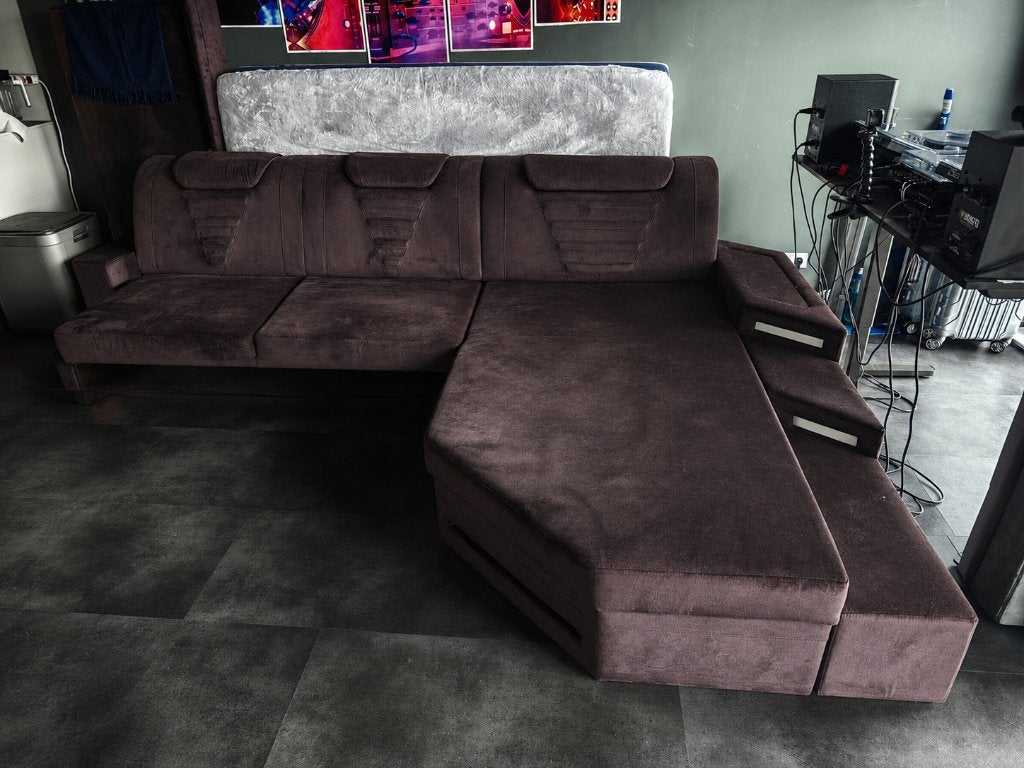 Premium L-Shaped Sofa Bed–Excellent Condition–€600|New €2700, Ophalen, Zo goed als nieuw