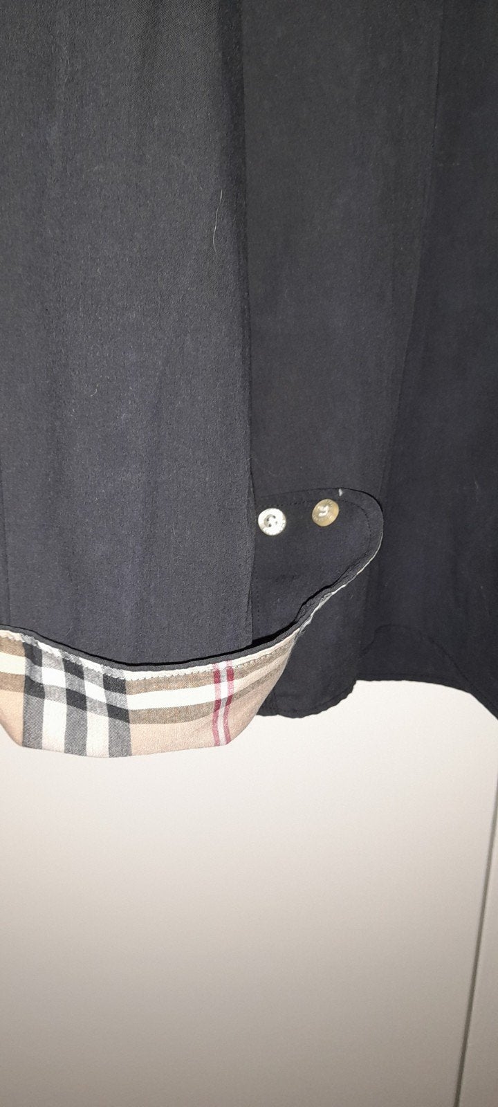 Origineel Burberry Heren overhemd, slim fit, XL, Blauw, Ophalen of Verzenden, Gedragen, Halswijdte 43/44 (XL)