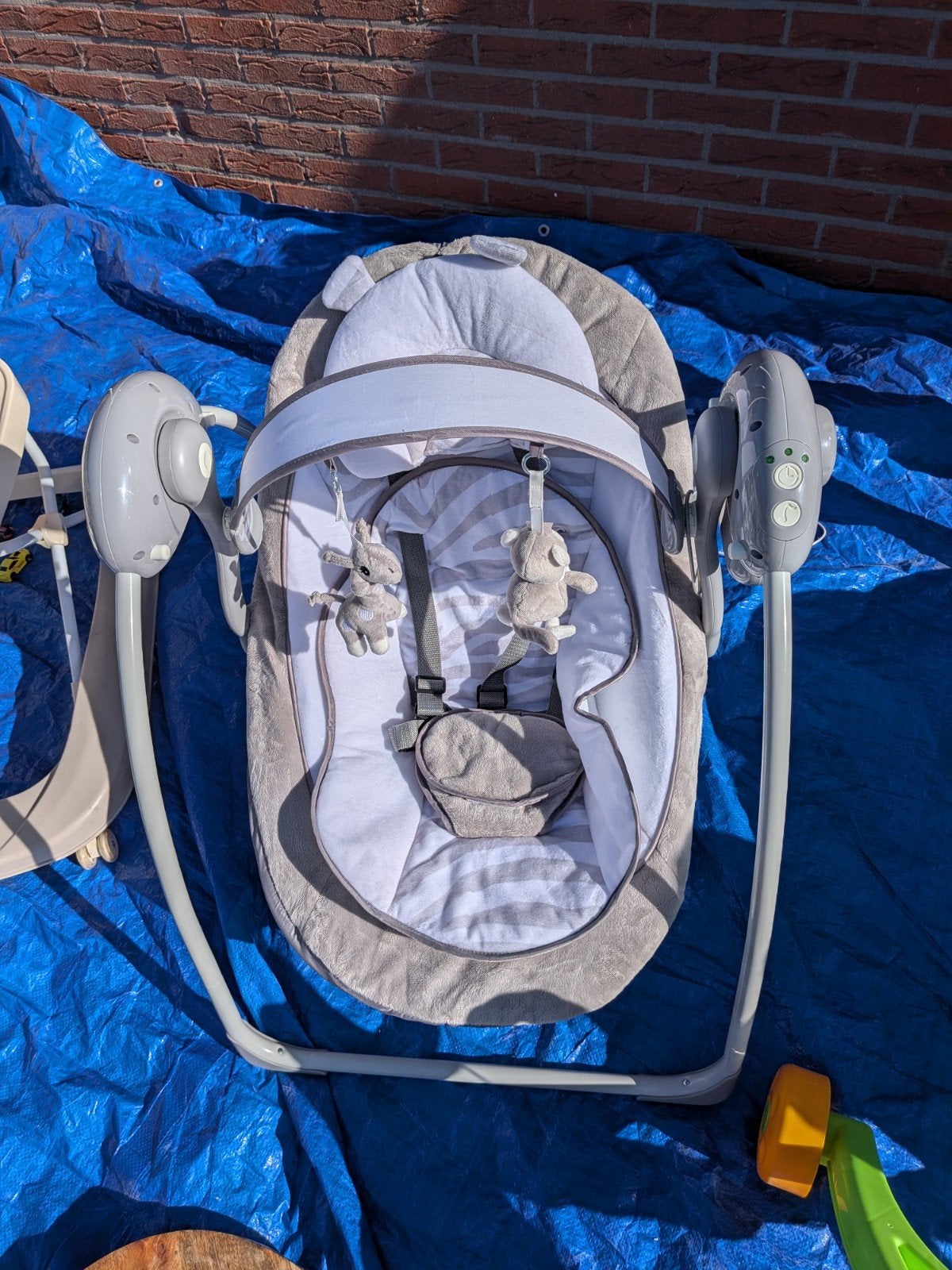 Comfortabele Baby Schommelstoel met Speeltjes, Ophalen, Zo goed als nieuw