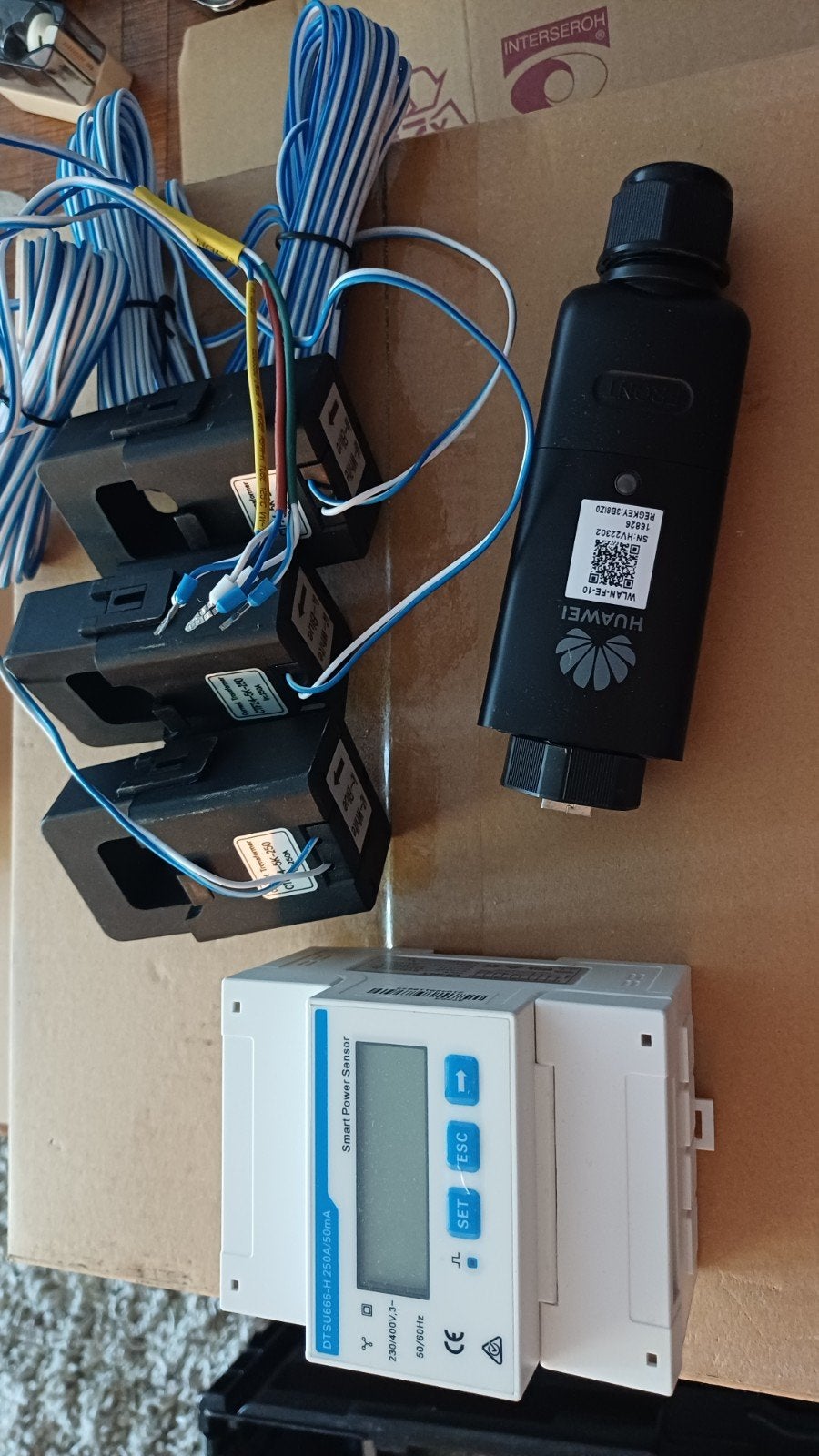 Huawei DTSU666-H 250A Smart Power Sensor + 3x CT nieuw, Ophalen of Verzenden, Nieuw
