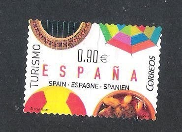 Spanje ;kavel 4, Postzegels en Munten, Verzenden, Gestempeld