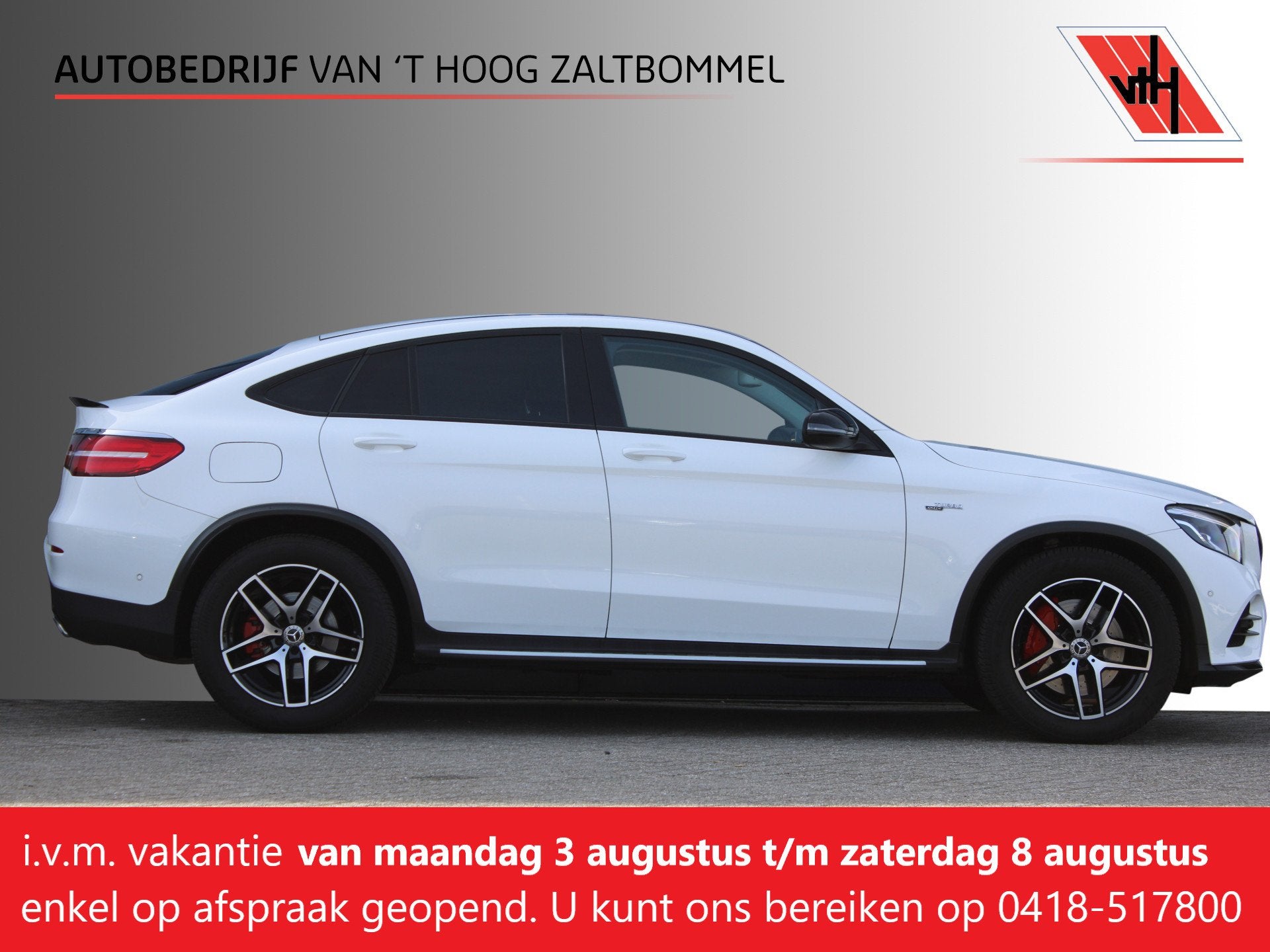 Mercedes-Benz GLC Coupé 250 AUT9 4MATIC AMG LINE NIGHT PAKK, Auto's, Automaat, Gebruikt, 4 cilinders, Wit
