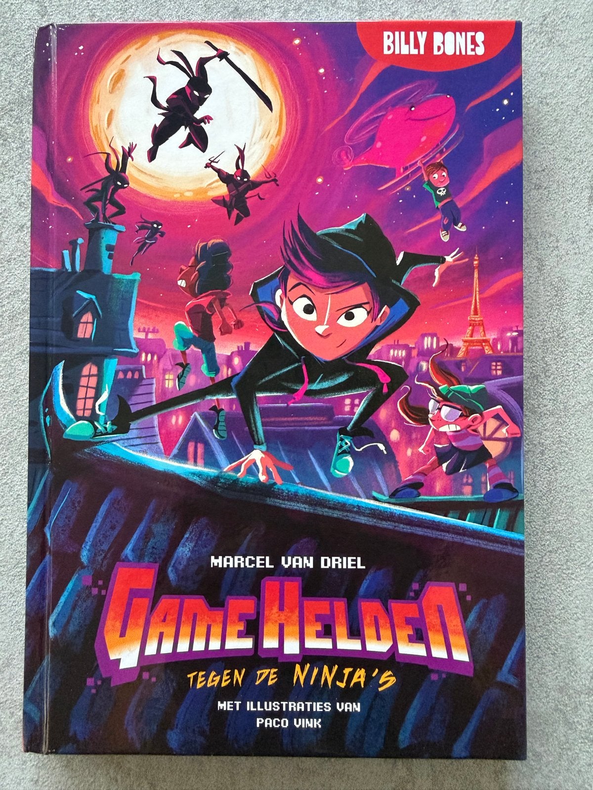 Game Helden tegen de Ninja's - Billy Bones, Boeken, Ophalen of Verzenden, Zo goed als nieuw