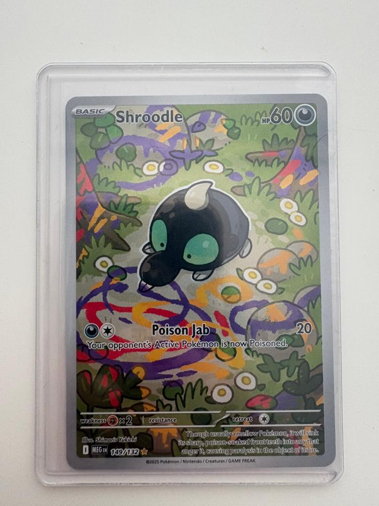 Shroodle (MEG 149) - pokemon kaart ENG, Hobby en Vrije tijd, Verzamelkaartspellen | Pokémon, Ophalen of Verzenden, Zo goed als nieuw
