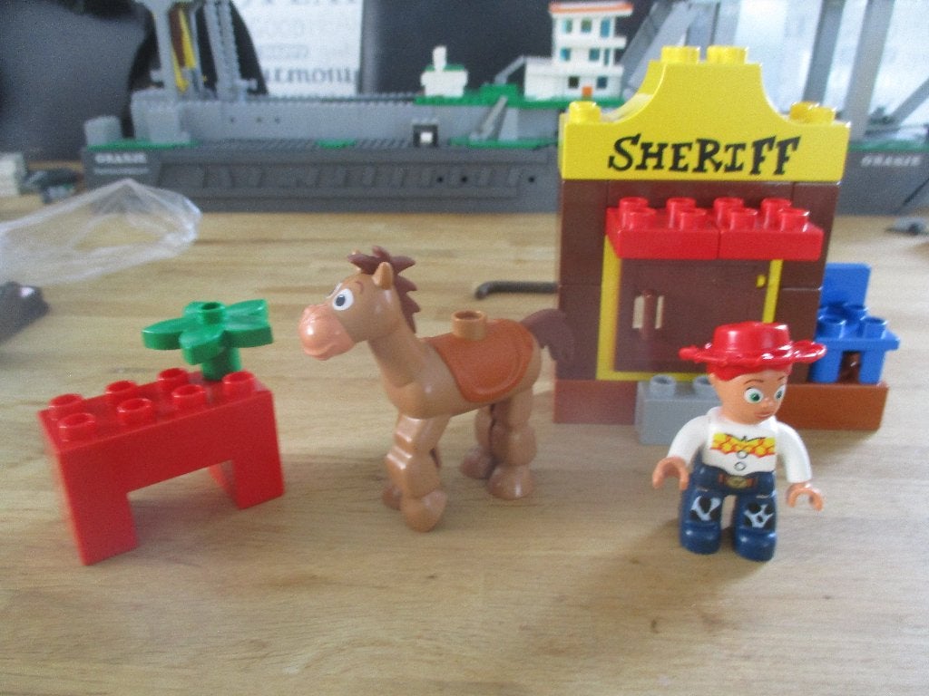 DUPLO SET TOY STORY JESSIE HOUDT DE WACHT, Ophalen of Verzenden, Zo goed als nieuw, Compleet, Complete set